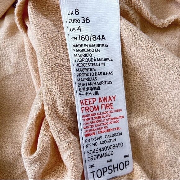 TOPSHOP stretch floral appliqué top - Picture 4 of 6